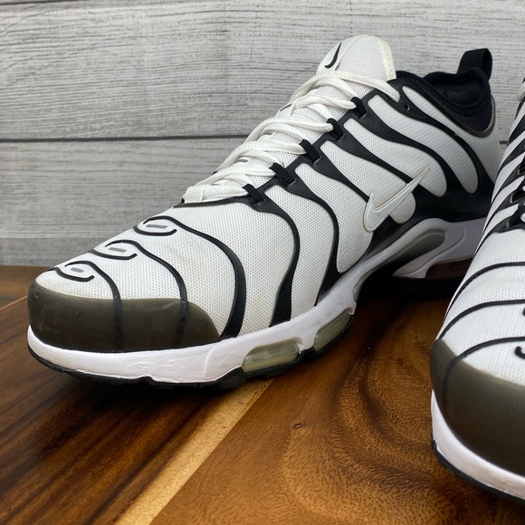 Nike Air Max Plus TN Ultra White Black Sneaker 898015-101 Men’s Shoe Size 11.5 - Picture 10 of 13